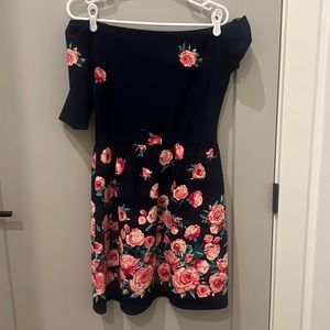 Flower Off Shoulder Dress